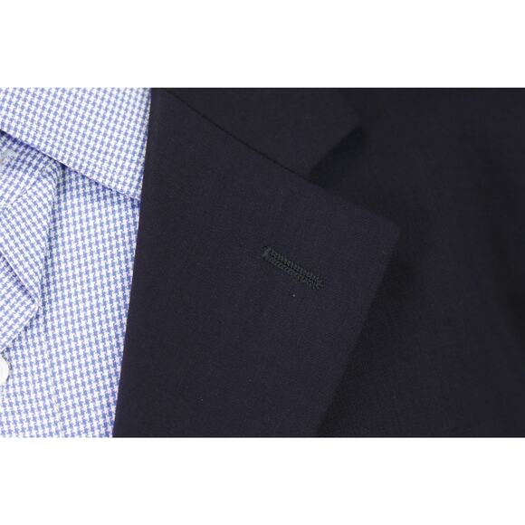 Armani Collezioni Men's Solid Black 3-Btn Wool Blazer Jacket 44S - Picture 5 of 8